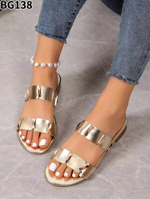 Klapki damskie 7ABG138.GOLD (36/41,12par)