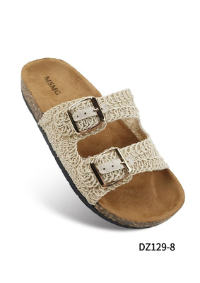 Klapki damskie DZ129-8.BEIGE (36/41,12par)