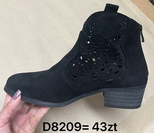 Botki damskie D8209.BLACK (36/41,12par)