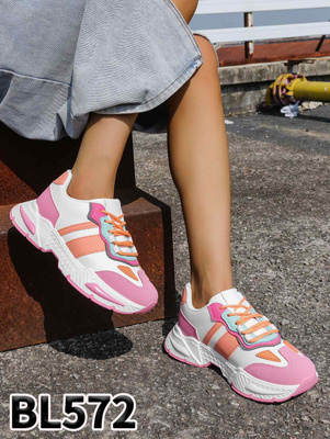 Buty sportowe damskie BL572.FUSHIA (36/41,12par)