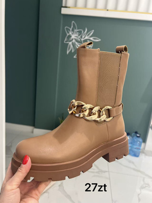 Botki damskie  7A9205.CAMEL (36/41,12par)