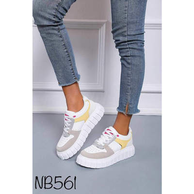 Buty sportowe damskie 7ANB561.BEIGE (36/41,12par)