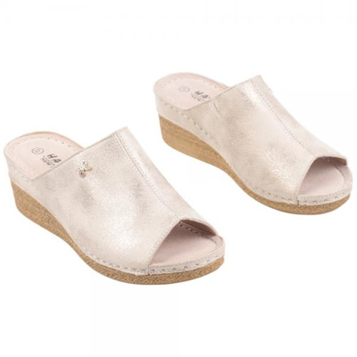 Klapki damskie DE02-1.GOLD (36/41,8par)