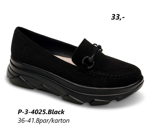 Półbuty damskie 3-4025.BLACK (36/41,8par)