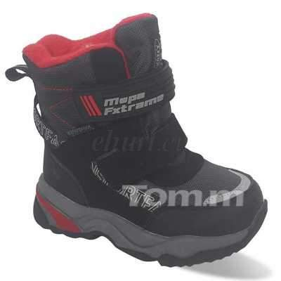 Trzewiki chłopięce 1AT10254-E.BLACK/RED (22/27,8par)