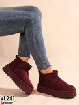 Botki damskie ocieplane 7AVL241.WINE (36/41,12par)