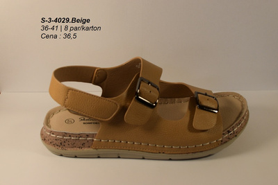 Sandały damskie 3-4029.BEIGE (36/41,8par)