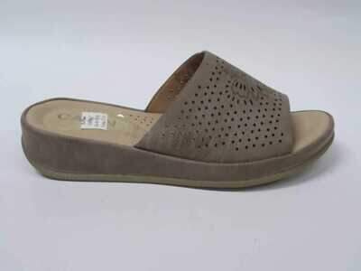 Klapki damskie 7A10686-7.KHAKI (36/41,12par)