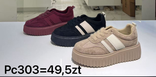 Buty sportowe damskie 7APC303.WINE (36/41,12par)