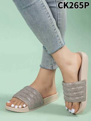 Klapki damskie 7ACK265.BEIGE (36//41,12par)