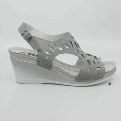 Sandały damskie 7ADE83M-2.SILVER (36/41,8par)