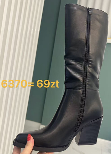 Kozaki damskie 6370.BLACK (36/41,12par)