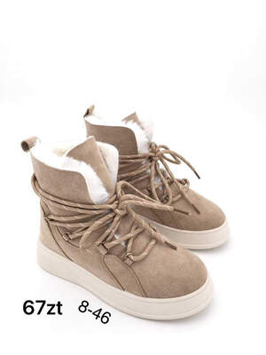 Botki damskie 7A8-46.KHAKI (36/41,12par)