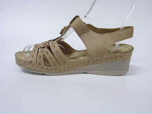 Sandały damskie 7A92092-10.KHAKI (36/42,12par)