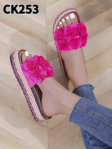 Klapki damskie CK253.FUSHIA (36/41,12par)