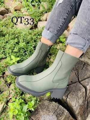 Botki damskie 7AQT33.GREEN Ocieplane (36/41,12par)