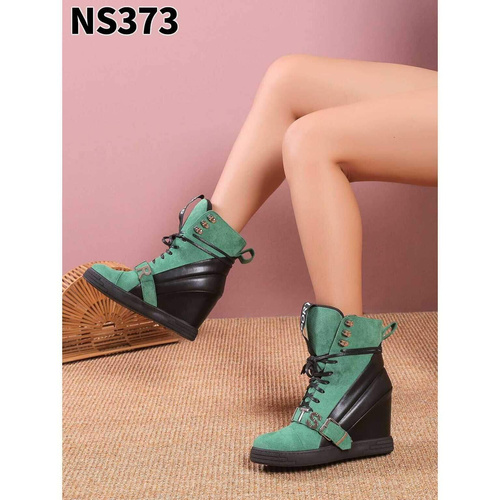 Botki damskie nieocieplane  7ANS373.GREEN  (36/41,12par)