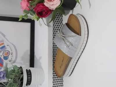 Klapki damskie 7ATL8-89.SILVER (36/41,12par)