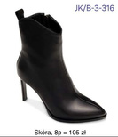 Botki damskie  7AB-3-315.BLACK   (36/41,8par)