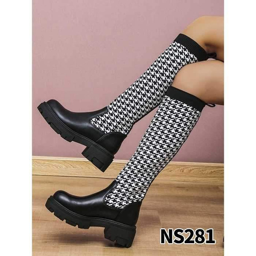 Kozaki damskie NS281.BLACK Ocieplany (36/41,12par)