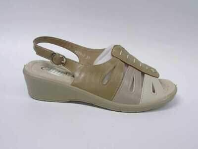 Sandały damskie 7AB219-7.KHAKI (37/42,8par)