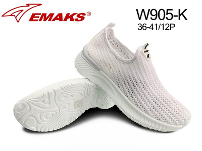 Buty sportowe damskie W905-K.WHITE (36/41,12par)