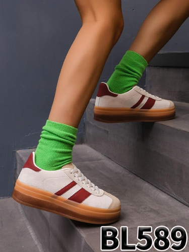 Buty sportowe damskie BL589.WINO (36/41,12par)