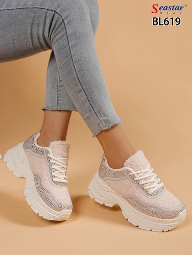 Buty sportowe damskie BL619.BEIGE (36/41,12par)