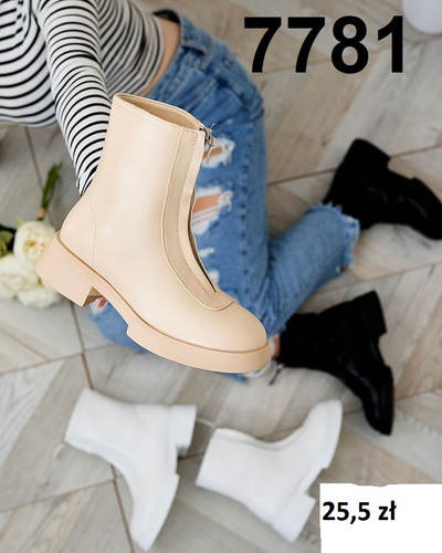 Botki damskie ocieplane 7781.BEIGE (36/41,12par)