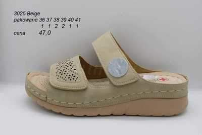 Klapki damskie 7A3025.BEIGE (36/41,8par)