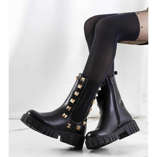 Botki damskie nieocieplane 7AA6150.BLACK  (36/41,12par)