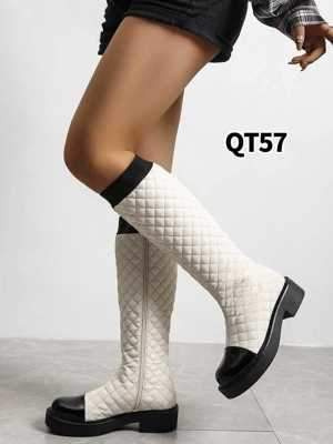 Kozaki damskie 7AQT57.BEIGE Ocieplane (36/41,12par)