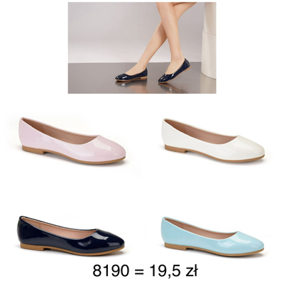 Balerinki damskie 7A8190.KOLORDOWYBORU (36/41,12par)