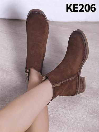 Botki damskie 7AKE206.KHAKI (36/41,12par)