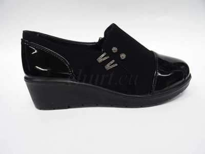 Półbuty damskie    7ACC2283-1.BLACK  (36/42,12par)