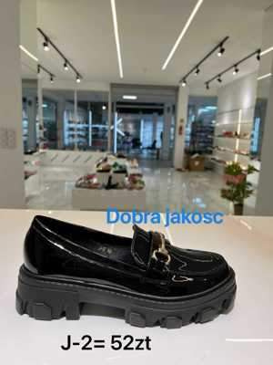 Balerinki damskie 7AJ-2.BLACK (36/41,12par)