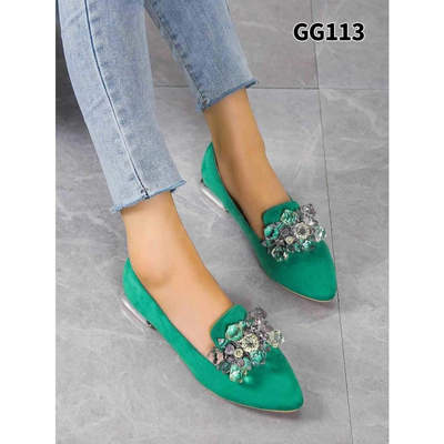 Balerinki damskie GG113.GREEN (36/41,12par)