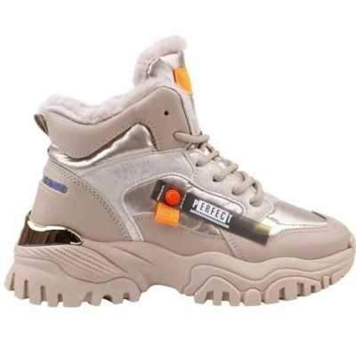 Trzewiki damskie RM44A-2.BEIGE Ocieplany (36/41,8par)