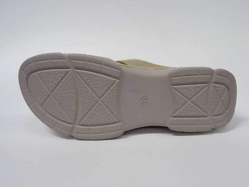 Klapki damskie 7A8097-3.BEIGE (36/41,12par)