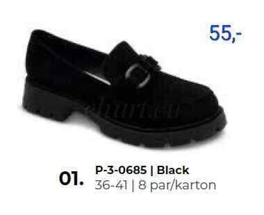 Półbuty damskie 7AP-3-0685.BLACK (36/41,8par)
