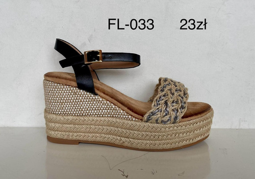 Sandały damskie FL-033.BLACK (36/41,12par)
