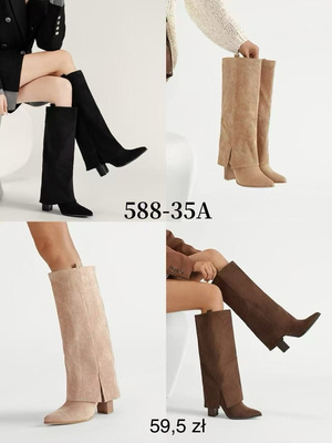 Kozaki damskie 588-35A.KOLORDOWYBORU (36/41,12par)