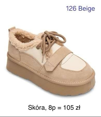 Botki damskie   7A125.BEIGE  (36/41,8par)
