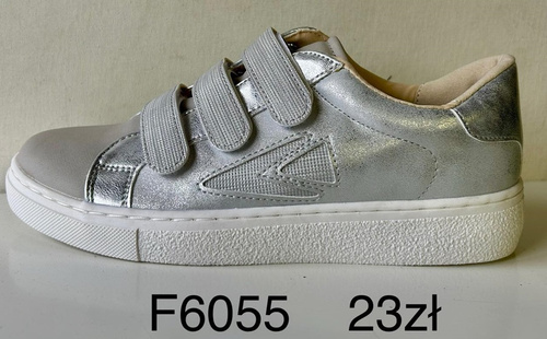 Buty sportowe damskie F6055.SILVER (36/41,12par)