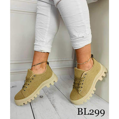 Półbuty damskie 7ABL299.KHAKI (36/41,12par)