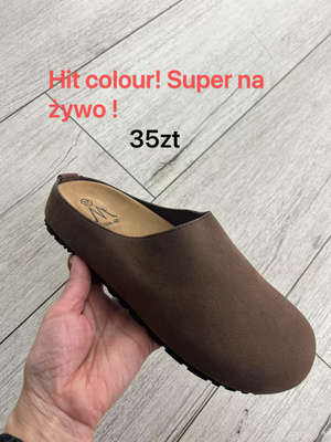 Klapki damskie  7A2504.BROWN (36/41,12par)