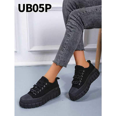 Trampki damskie 7AUB05.BLACK (36/41,12par)