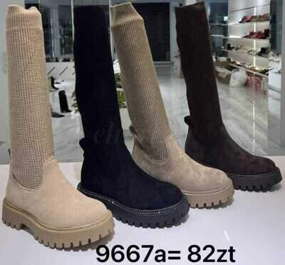 Kozaki damskie 7A9667.KOLORDOWYBORU (36/41,12par)