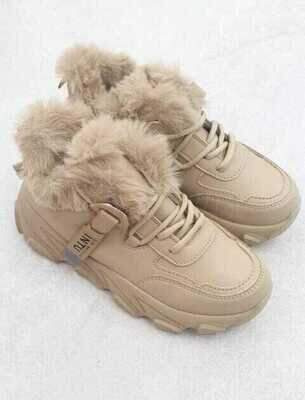 Buty sportowe damskie YK109-63.KHAKI (36/41,12par)