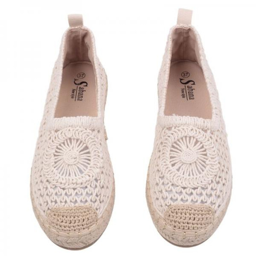 Balerinki damskie F202-2.BEIGE (36/41,12par)